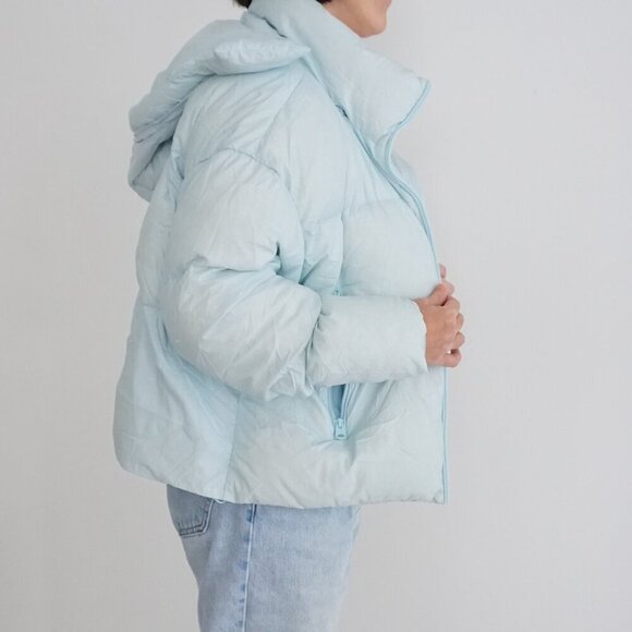 Mackage Tessy Pastel Sky Blue Duck Down Puffer Winter Jacket S - Picture 4 of 16
